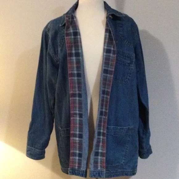 Cabin Creek Large Blue Denim Jacket - Picture 5 of 13